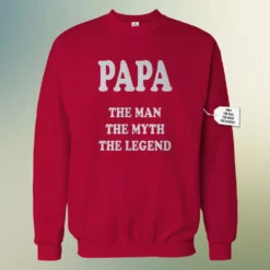 Bewild Papa - The Man, The Myth, The Legend Fathers Day Crewneck Sweatshirt