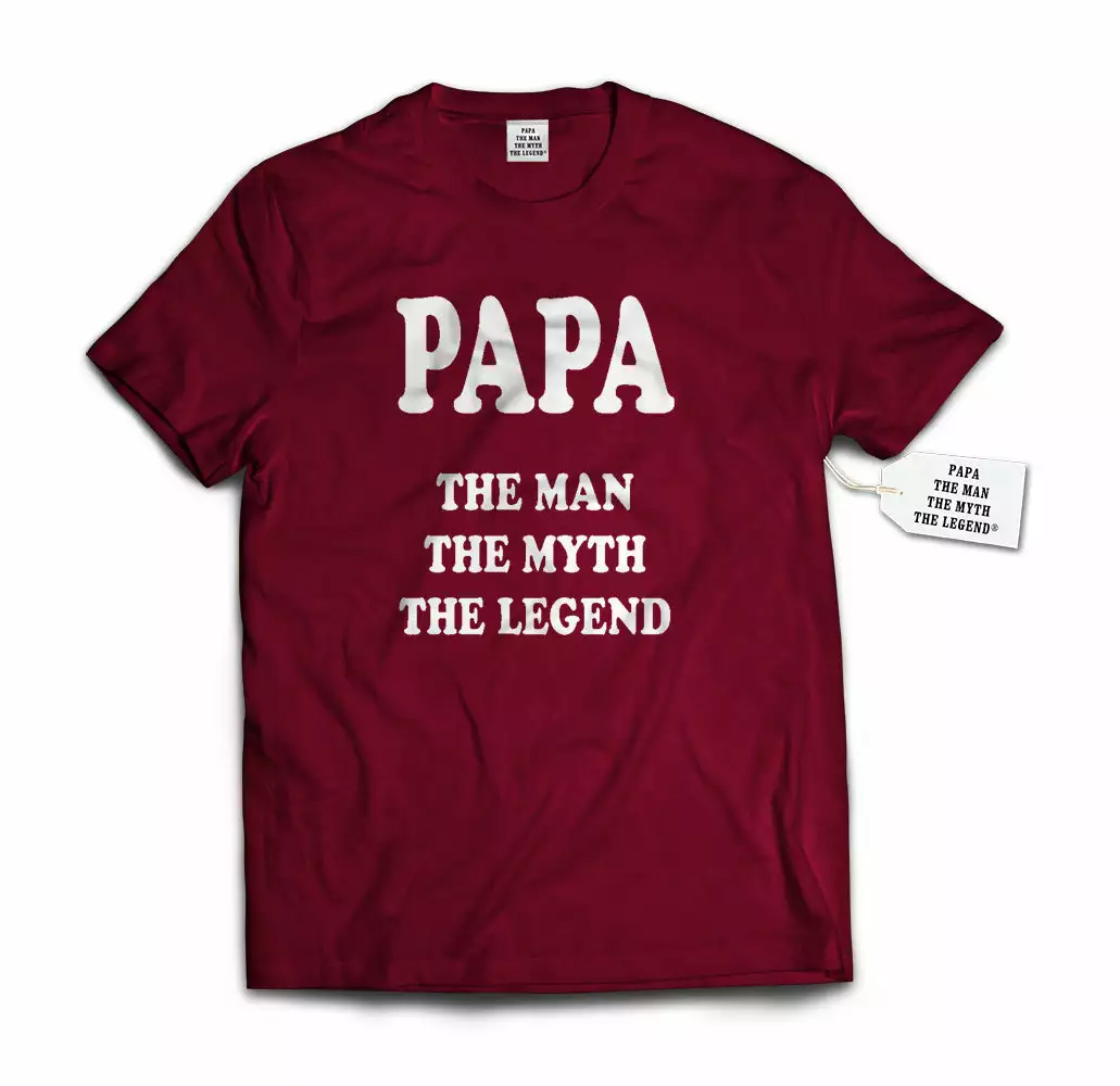 Bewild Papa - The Man, The Myth, The Legend® Fathers Day Mens T-shirt 8 Bewild Papa - The Man, The Myth, The Legend® Fathers Day Mens T-shirt