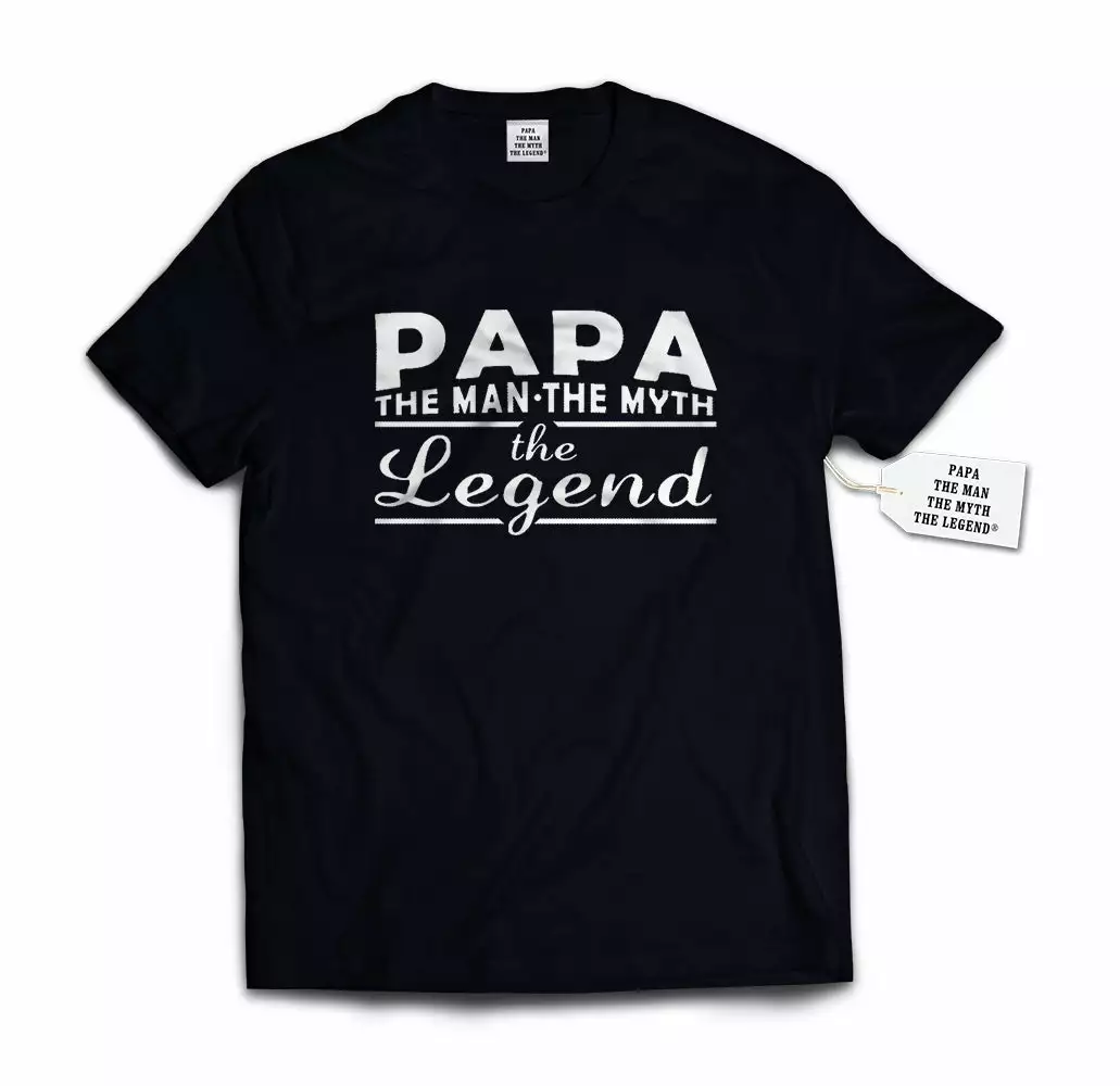 Bewild Papa - The Man, The Myth, The Legend® Fathers Day Mens T-shirt #1741 9 Bewild Papa - The Man, The Myth, The Legend® Fathers Day Mens T-shirt #1741