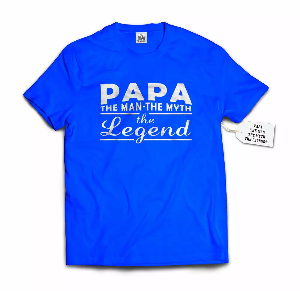 Bewild Papa - The Man, The Myth, The Legend® Fathers Day Mens T-shirt #1741 11 Bewild Papa - The Man, The Myth, The Legend® Fathers Day Mens T-shirt #1741