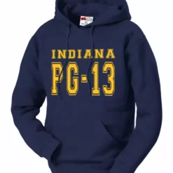 Bewild PG-13 George Indiana Adult Hoodie (Navy Blue)