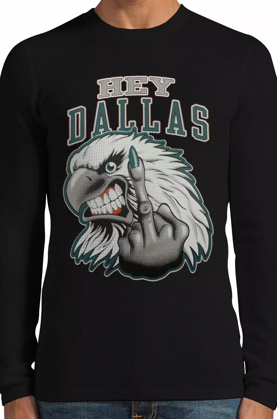 Bewild Sport Inspiration Philadelphia Fan - Hey Dallas Thermal Long Sleeve Shirt 4 Bewild Sport Inspiration Philadelphia Fan - Hey Dallas Thermal Long Sleeve Shirt