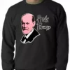 Bewild Cool Funny & Offensive Pink Freud T-Shirt :: Sigmund Freud Adult Crewneck 1 Bewild Cool Funny & Offensive Pink Freud T-Shirt :: Sigmund Freud Adult Crewneck