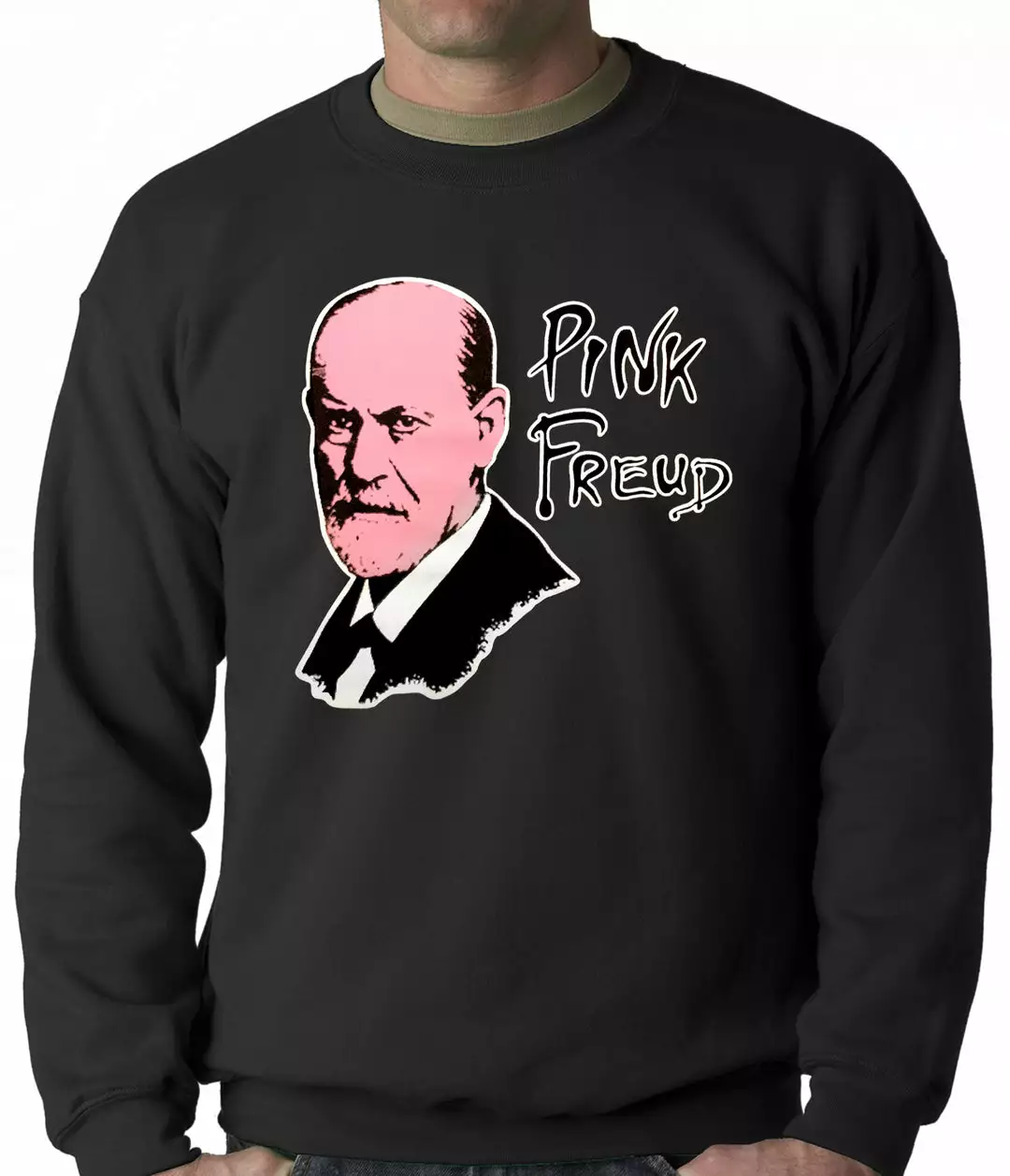 Bewild Cool Funny & Offensive Pink Freud T-Shirt :: Sigmund Freud Adult Crewneck 3 Bewild Cool Funny & Offensive Pink Freud T-Shirt :: Sigmund Freud Adult Crewneck