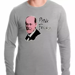 Bewild Cool Funny & Offensive Pink Freud T-Shirt :: Sigmund Freud Thermal Shirt