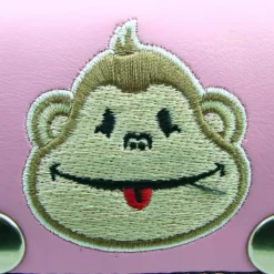 Bewild Pink Monkey Embroidered Chain Wallet 11 Bewild Pink Monkey Embroidered Chain Wallet