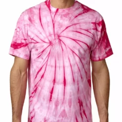 Bewild Pink Spider Mens Tie Dye T-shirt