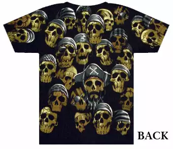 Bewild Pirate Skulls T-Shirt 4 Bewild Pirate Skulls T-Shirt