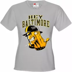 Bewild Sport Inspiration Hey Baltimore - Pittsburgh Guy With Middle Finger Girls T-shirt 11 Bewild Sport Inspiration Hey Baltimore - Pittsburgh Guy With Middle Finger Girls T-shirt