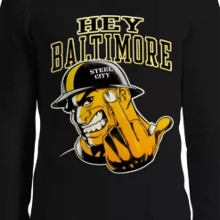 Bewild Sport Inspiration Hey Baltimore - Pittsburgh Guy With Middle Finger Thermal Long Sleeve Shirt 7 Bewild Sport Inspiration Hey Baltimore - Pittsburgh Guy With Middle Finger Thermal Long Sleeve Shirt
