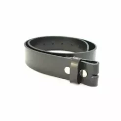 Bewild Plain Black Leather Belt For Use With Any Belt Buckle