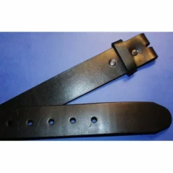Bewild Plain Black Leather Belt For Use With Any Belt Buckle