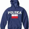 Bewild Nationality & Ethnic Poland "Polska" Vintage Flag International Hoodie