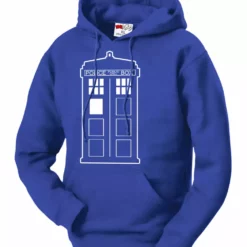 Bewild Police Box Phone Booth Tardis Adult Hoodie Comic Con & Gaming Clothing Video Game