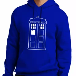 Bewild Police Box Phone Booth Tardis Adult Hoodie Comic Con & Gaming Clothing Video Game