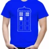 Bewild Comic Con & Gaming Clothing, Video Game Police Box Phone Booth TARDIS Men's T-Shirt