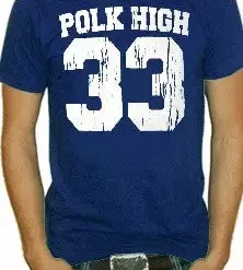 Bewild Polk High Al Bundy T-Shirt :: Married With Children Al Bundy Polk High Football Superstar 10 Bewild Polk High Al Bundy T-Shirt :: Married With Children Al Bundy Polk High Football Superstar