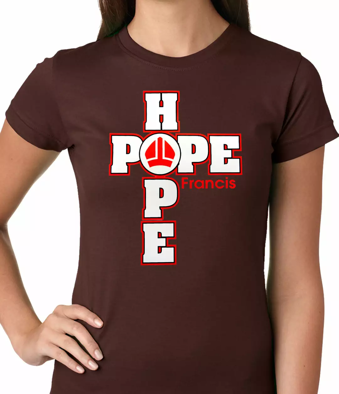 Bewild Pope Francis - Hope Ladies T-shirt 4 Bewild Pope Francis - Hope Ladies T-shirt