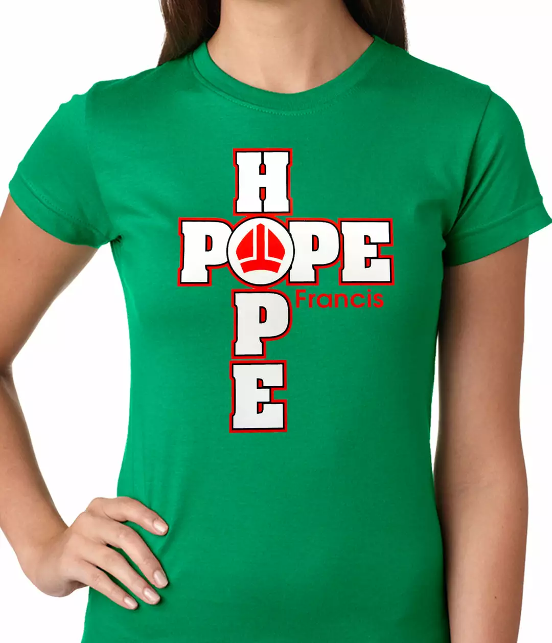 Bewild Pope Francis - Hope Ladies T-shirt 7 Bewild Pope Francis - Hope Ladies T-shirt