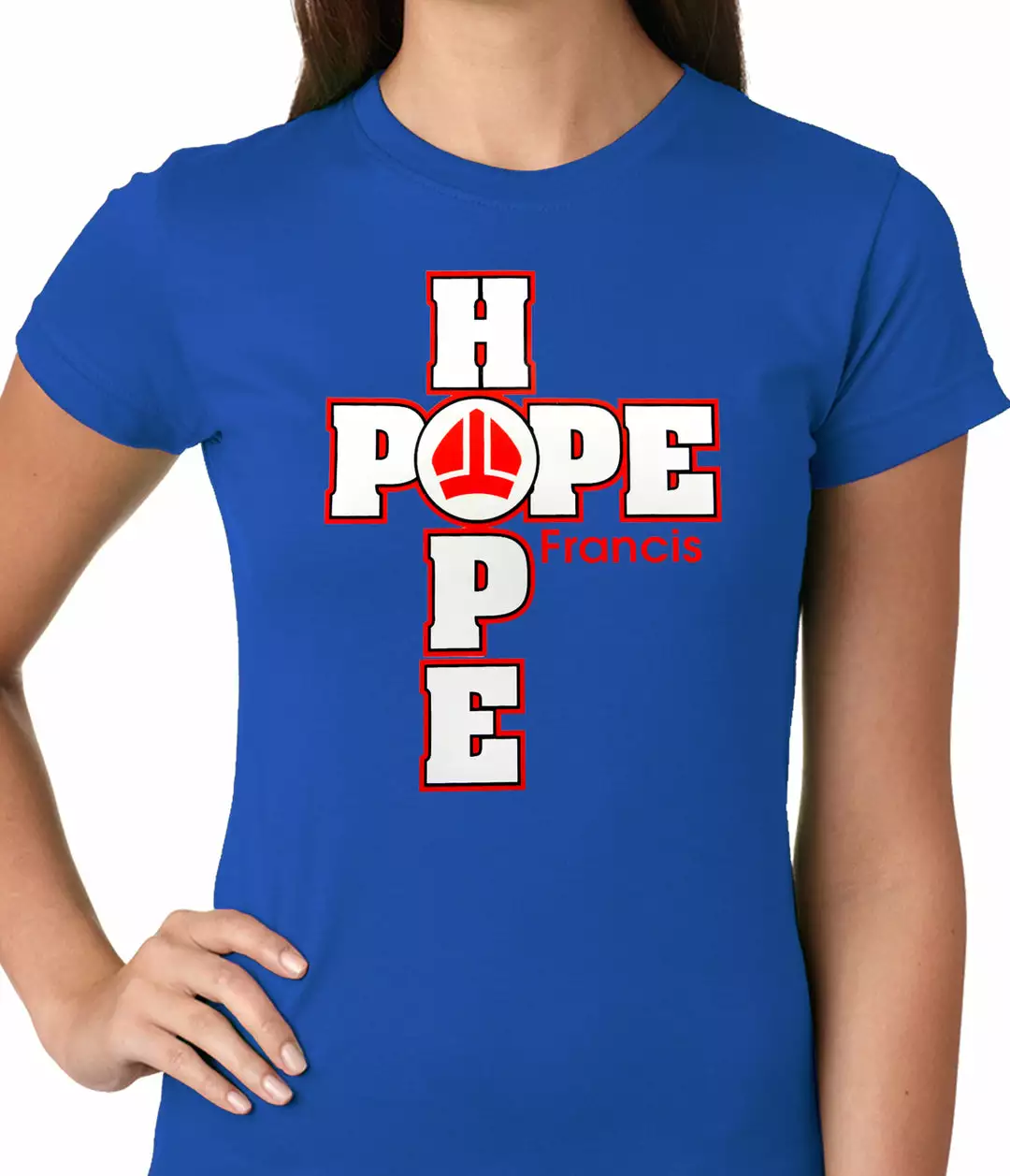 Bewild Pope Francis - Hope Ladies T-shirt 11 Bewild Pope Francis - Hope Ladies T-shirt