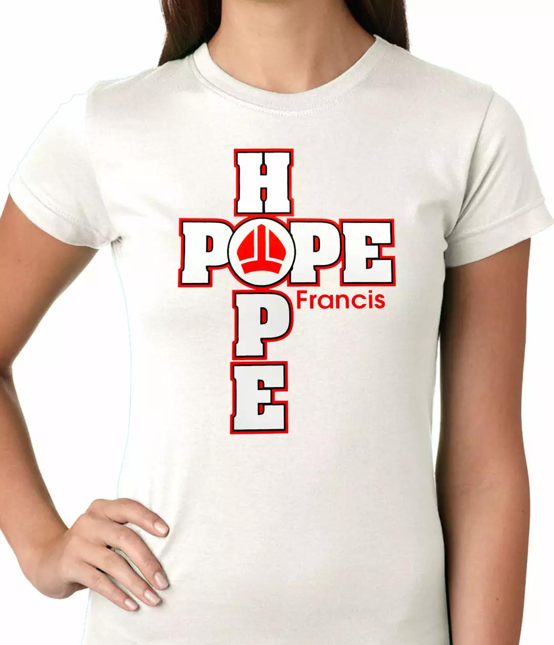 Bewild Pope Francis - Hope Ladies T-shirt 12 Bewild Pope Francis - Hope Ladies T-shirt
