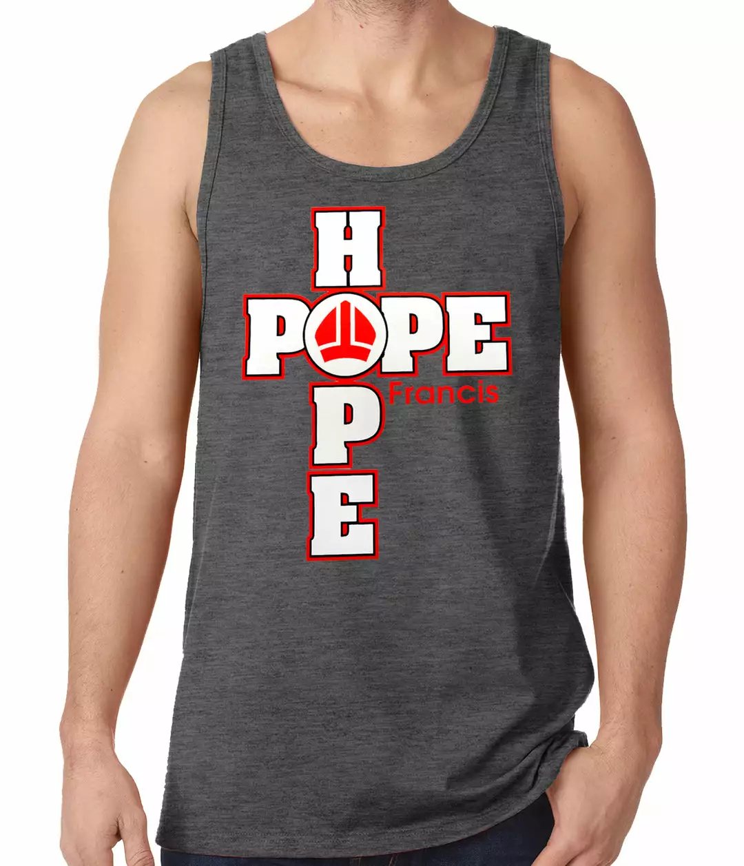 Bewild Pope Francis - Hope Tank Top 4 Bewild Pope Francis - Hope Tank Top