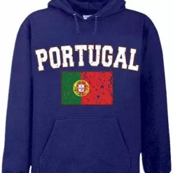 Bewild Portugal Vintage Flag International Hoodie Nationality & Ethnic