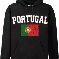 Bewild Portugal Vintage Flag International Hoodie Nationality & Ethnic