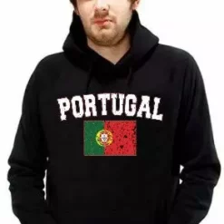 Bewild Portugal Vintage Flag International Hoodie Nationality & Ethnic