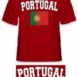 Bewild Portugal Vintage Flag International Mens T-Shirt