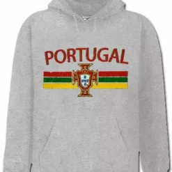Bewild Nationality & Ethnic Portugal Vintage Shield International Hoodie
