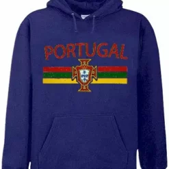 Bewild Nationality & Ethnic Portugal Vintage Shield International Hoodie