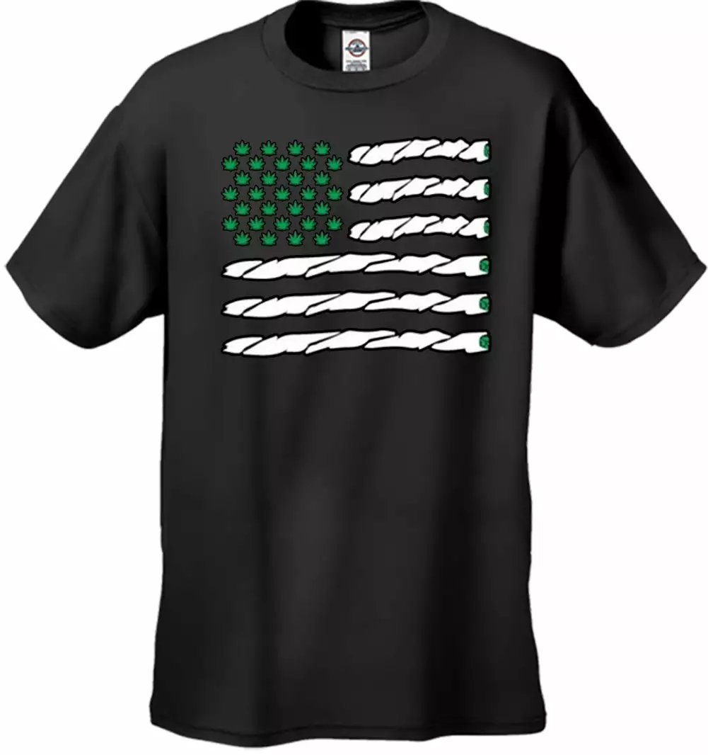 Bewild Pot American Flag Men's T-Shirt Cool Funny & Offensive 5 Bewild Pot American Flag Men's T-Shirt Cool Funny & Offensive