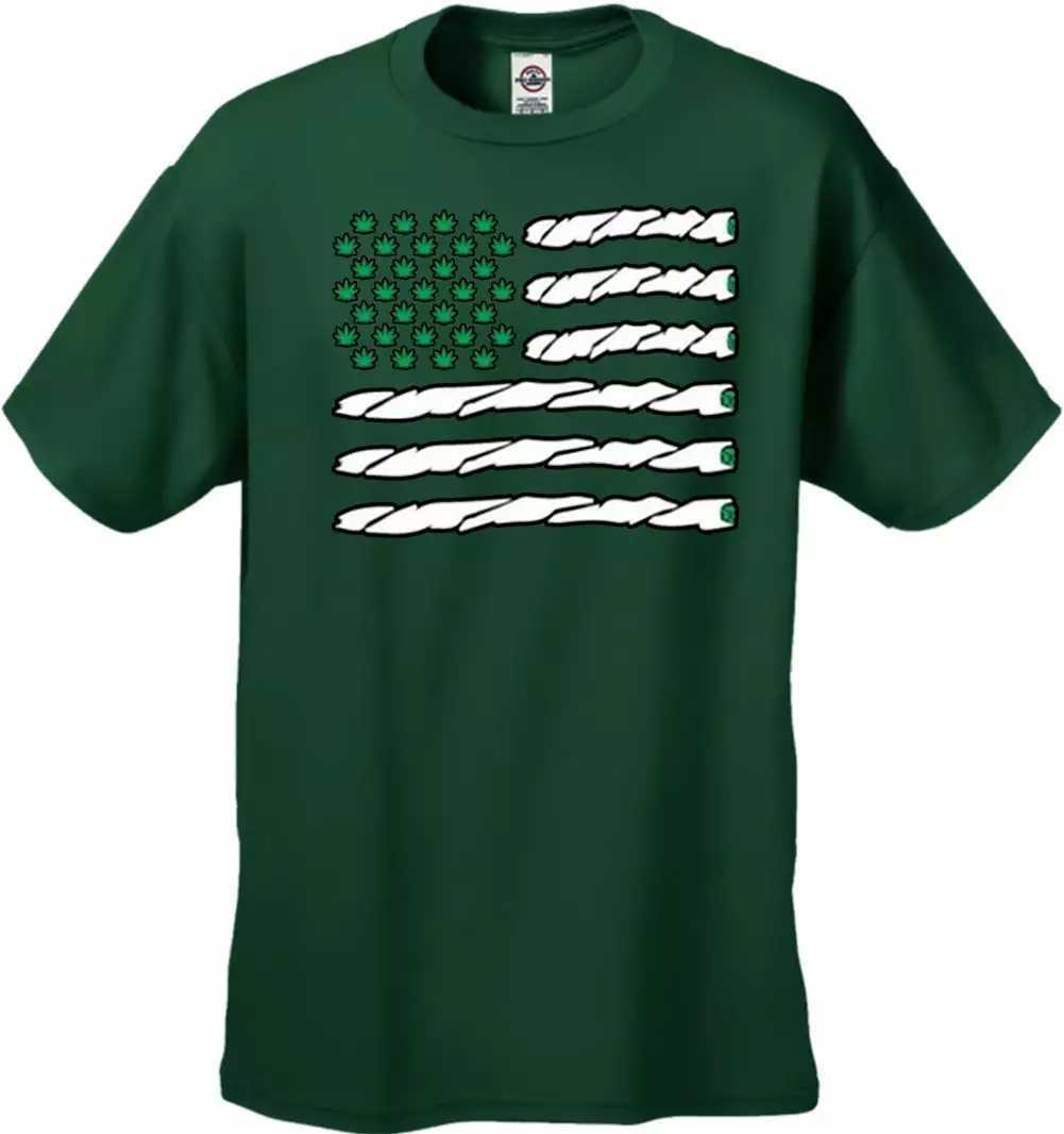 Bewild Pot American Flag Men's T-Shirt Cool Funny & Offensive 8 Bewild Pot American Flag Men's T-Shirt Cool Funny & Offensive
