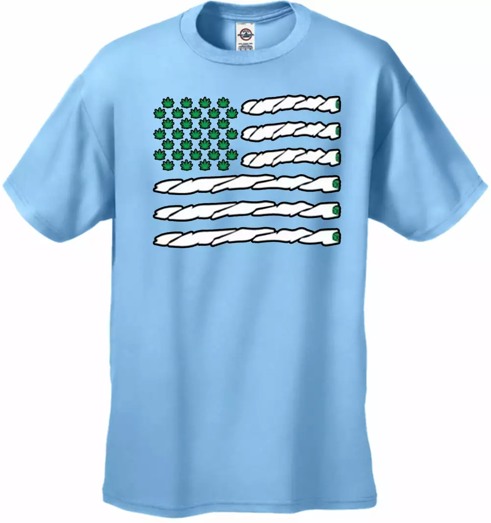 Bewild Pot American Flag Men's T-Shirt Cool Funny & Offensive 10 Bewild Pot American Flag Men's T-Shirt Cool Funny & Offensive
