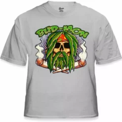 Bewild Pot Head & Stoner Tees - Bud Mon T-Shirt Cool Funny & Offensive