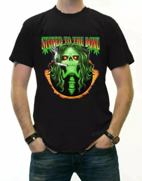 Bewild Pot Head & Stoner Tees - Stoned To The Bone T-Shirt Cool Funny & Offensive 3 Bewild Pot Head & Stoner Tees - Stoned To The Bone T-Shirt Cool Funny & Offensive