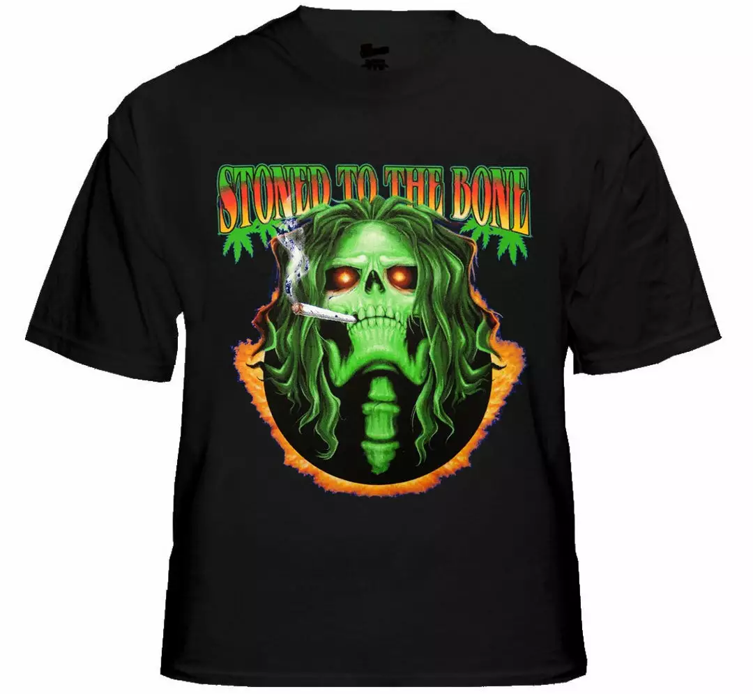 Bewild Pot Head & Stoner Tees - Stoned To The Bone T-Shirt Cool Funny & Offensive 4 Bewild Pot Head & Stoner Tees - Stoned To The Bone T-Shirt Cool Funny & Offensive