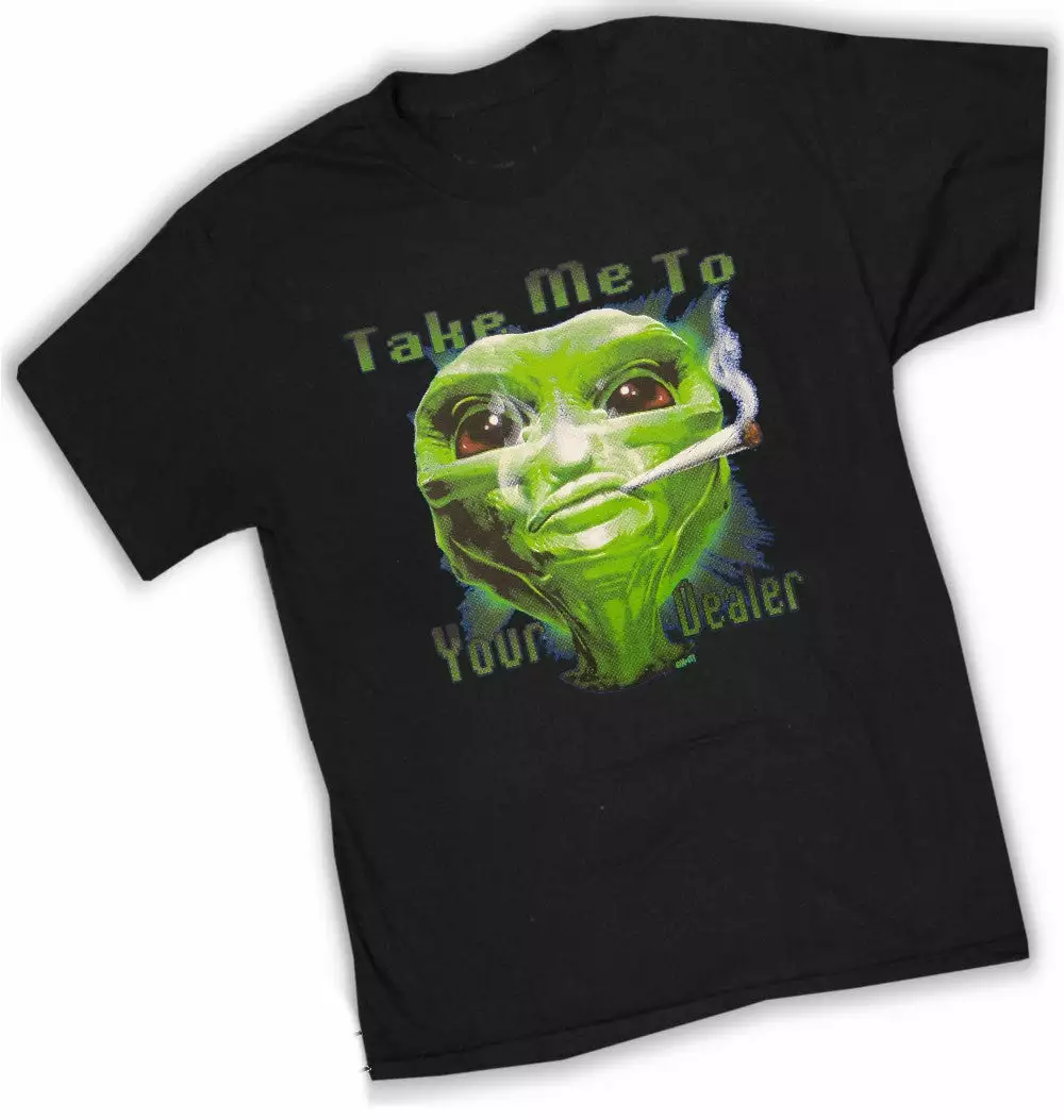 Bewild Cool Funny & Offensive Pot Head & Stoner Tees - Take Me To Your Dealer Alein T-Shirt 5 Bewild Cool Funny & Offensive Pot Head & Stoner Tees - Take Me To Your Dealer Alein T-Shirt