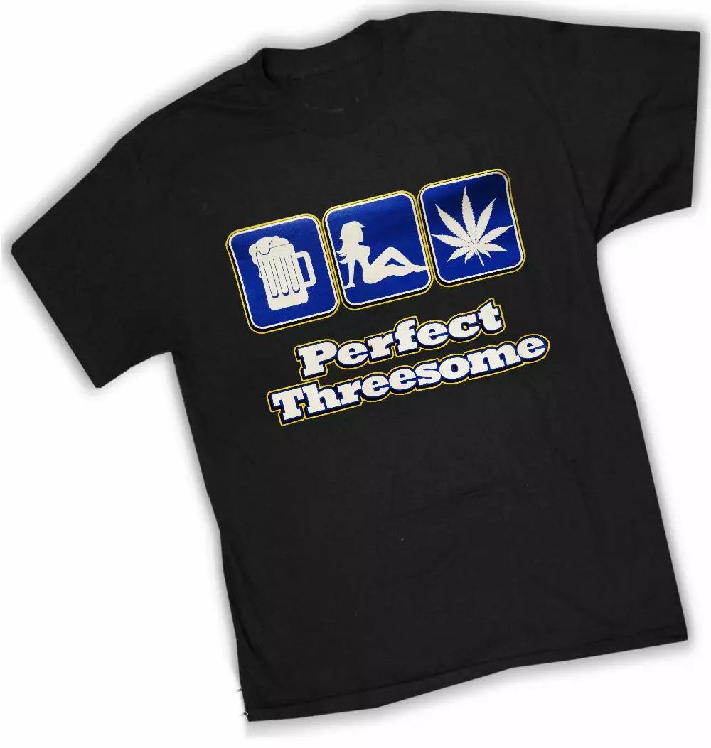 Bewild Pot Head & Stoner Tees - The Perfect Threesome T-Shirt 5 Bewild Pot Head & Stoner Tees - The Perfect Threesome T-Shirt