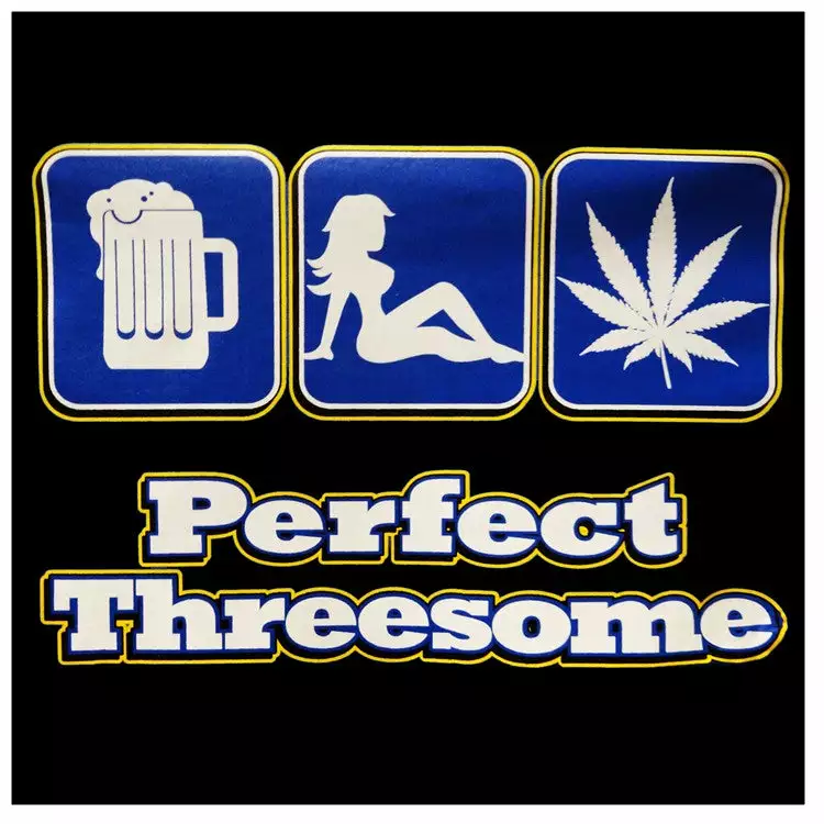 Bewild Pot Head & Stoner Tees - The Perfect Threesome T-Shirt 6 Bewild Pot Head & Stoner Tees - The Perfect Threesome T-Shirt