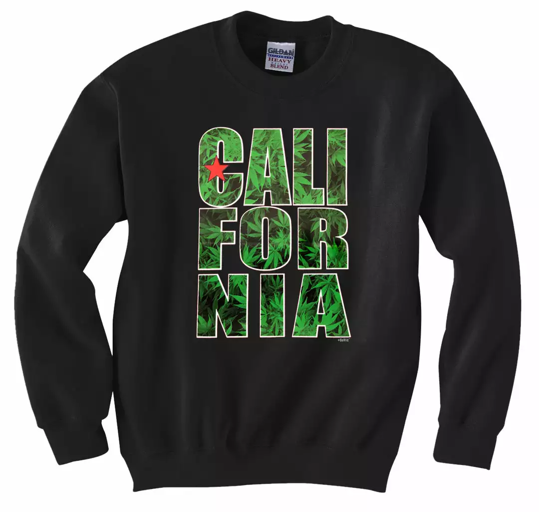 Bewild Cool Funny & Offensive Pot Leaf California Crewneck Sweatshirt 5 Bewild Cool Funny & Offensive Pot Leaf California Crewneck Sweatshirt