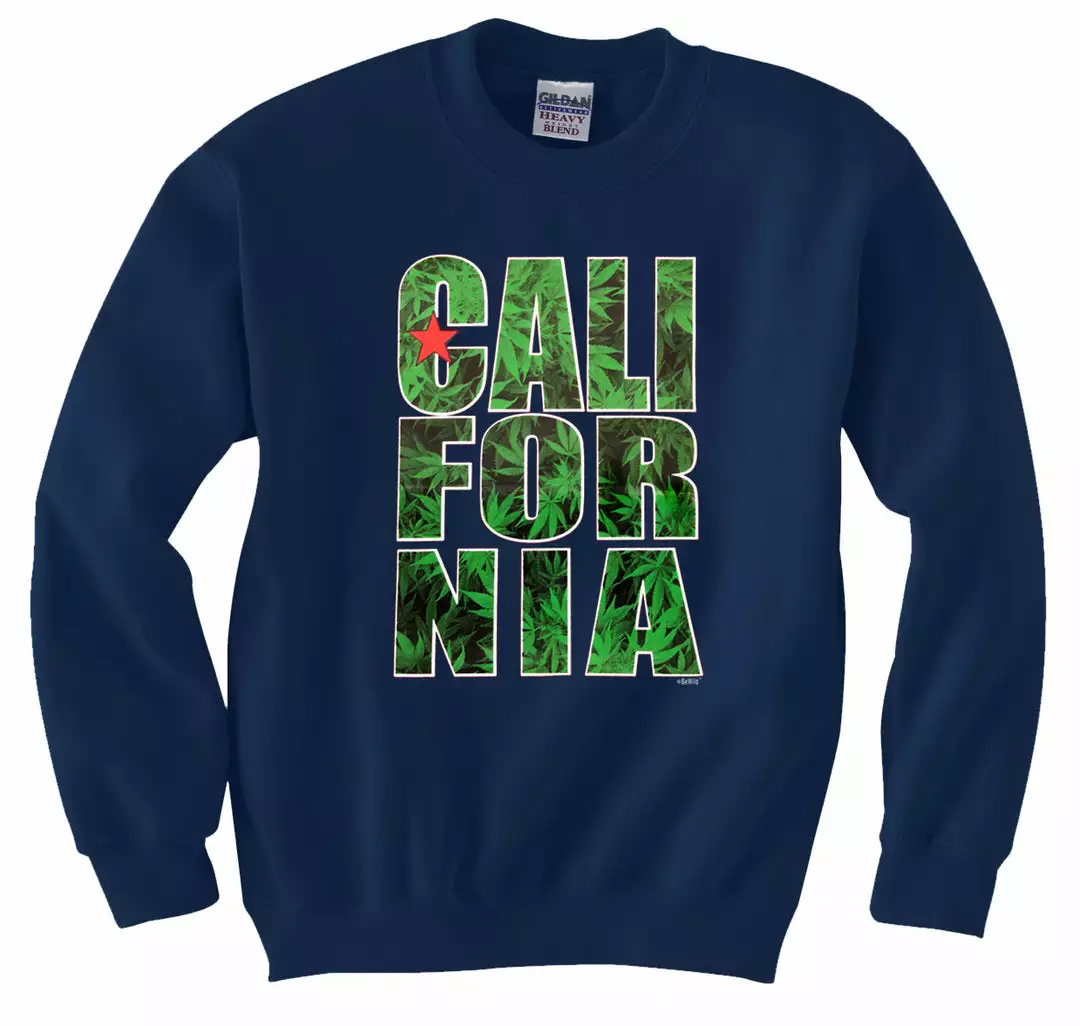 Bewild Cool Funny & Offensive Pot Leaf California Crewneck Sweatshirt 8 Bewild Cool Funny & Offensive Pot Leaf California Crewneck Sweatshirt