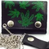 Bewild Wallets & Chains Pot Leaf Genuine Leather Chain Wallet 1 Bewild Wallets & Chains Pot Leaf Genuine Leather Chain Wallet