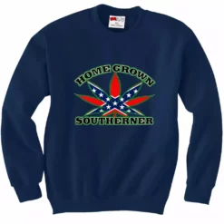 Bewild Pot Leaf Home Grown Southerner Crewneck Sweatshirt