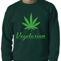 Bewild Pot Leaf Vegetarian Crewneck 11 Bewild Pot Leaf Vegetarian Crewneck