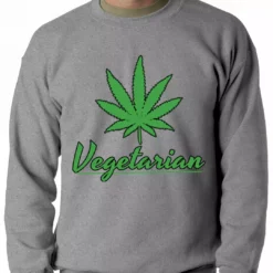 Bewild Pot Leaf Vegetarian Crewneck 12 Bewild Pot Leaf Vegetarian Crewneck