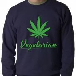 Bewild Pot Leaf Vegetarian Crewneck 13 Bewild Pot Leaf Vegetarian Crewneck