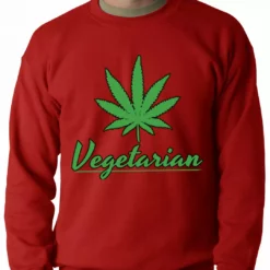 Bewild Pot Leaf Vegetarian Crewneck 14 Bewild Pot Leaf Vegetarian Crewneck