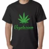 Bewild Pot Leaf Vegetarian Mens T-shirt Cool Funny & Offensive